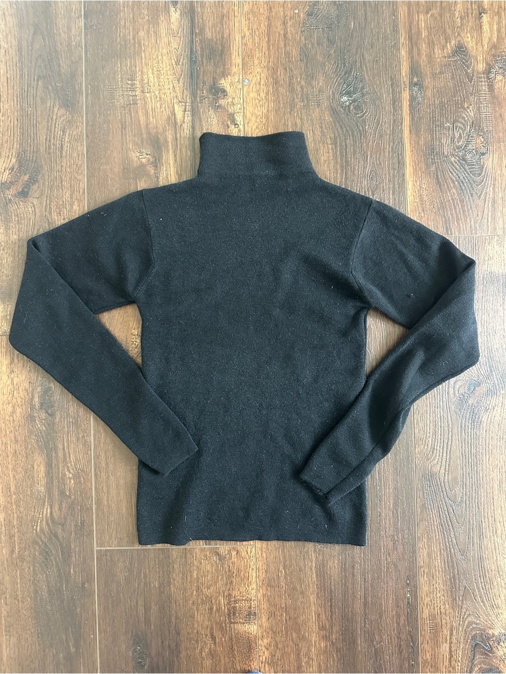Vintage Black Fitted Turtleneck Sweater